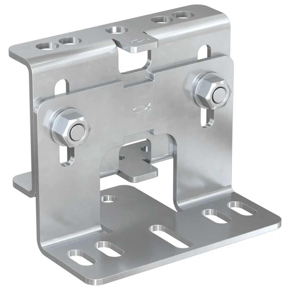 Fischer Festpunktsattel mittelschwer FFS-M galvanisch verzinkt