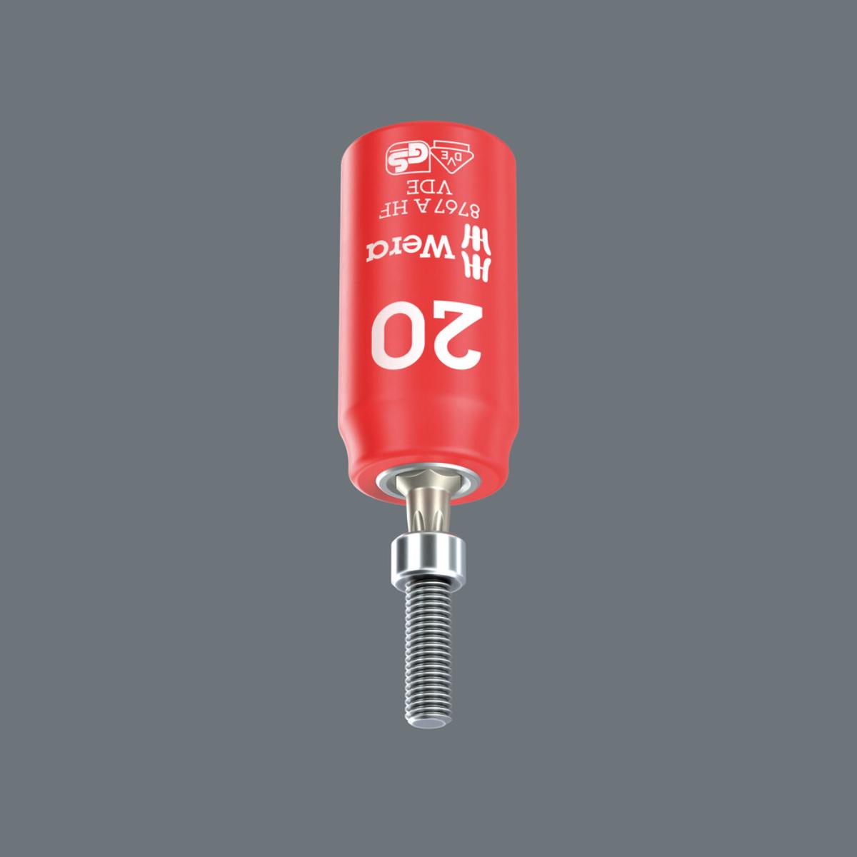 Wera 8100 SA VDE 1 Zyklop Knarrensatz, isoliert, Umschalthebel, 1/4"-Antrieb, metrisch, 22-teiliges Set