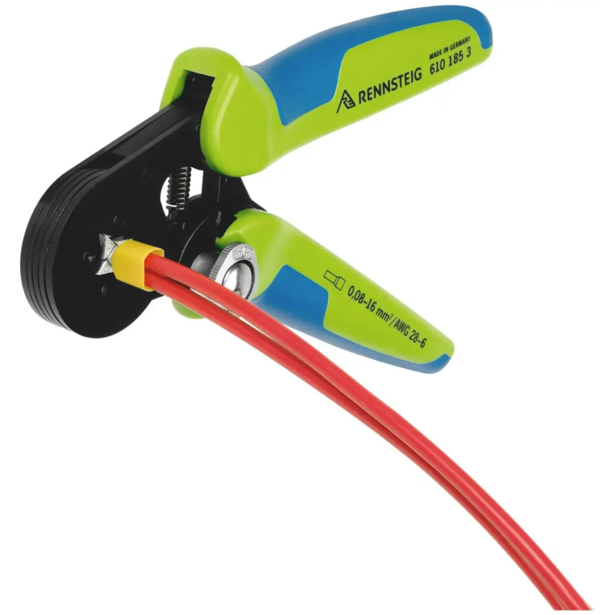 Rennsteig Aderendhülsencrimpzange PEW 8.185 für 0,08 - 16,0 mm², brüniert