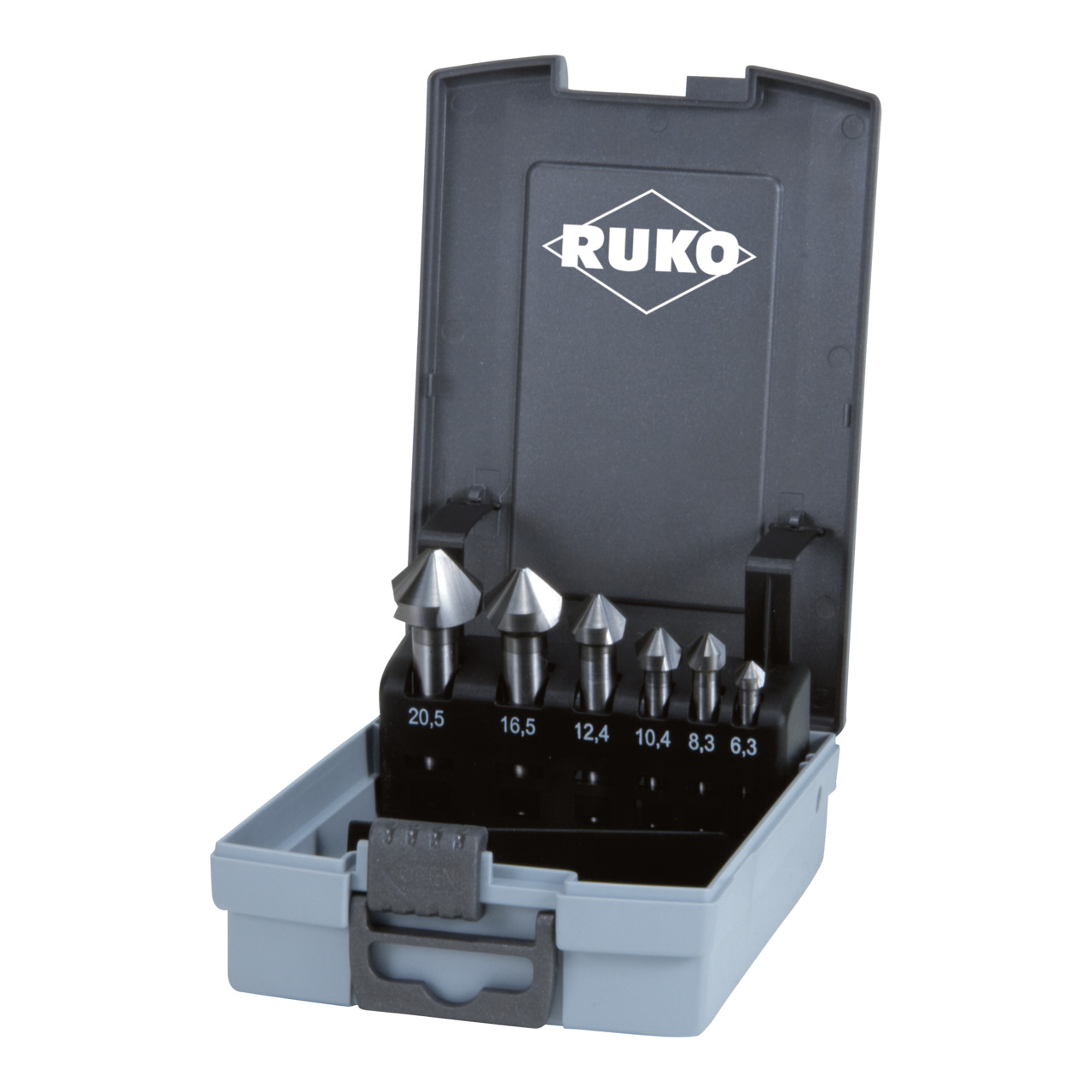 RUKO Kegelsenker-Satz DIN 335 Form C 90° Hartmetall - 6-tlg.