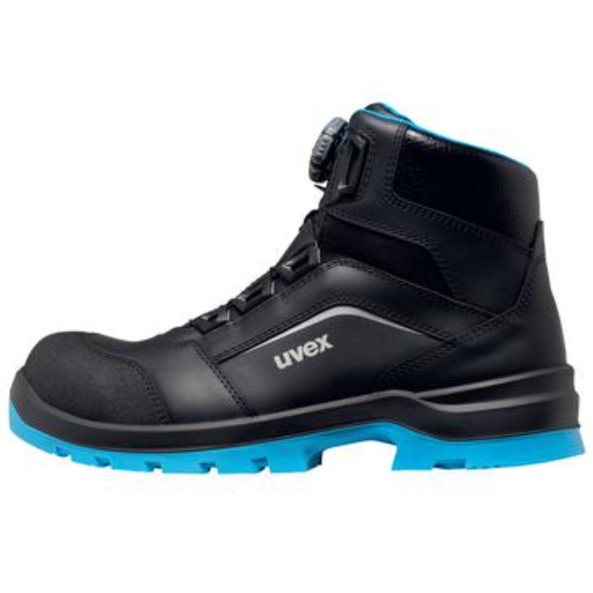 uvex 2 xenova BOA Sicherheitsschuh Stiefel S3, schwarz-blau
