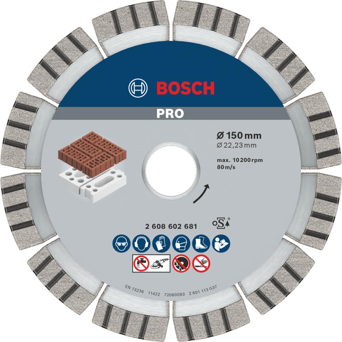 Bosch PRO Diamanttrennscheibe Best for Abrasive, 150/180/230