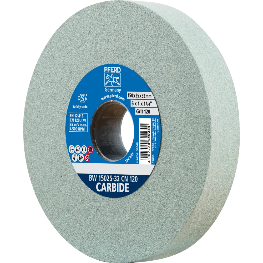 PFERD TOOLS Schleifbockscheibe SiC für harte Materialien z.B. Hartmetall