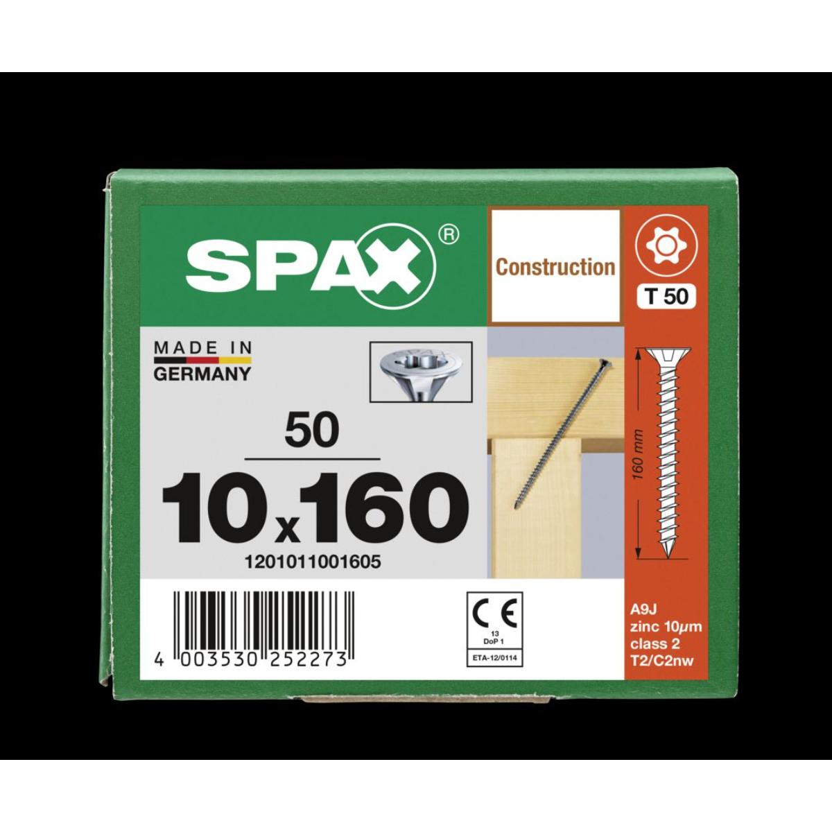 SPAX-S Senkmultikopf T-Star Plus T50 Vollgewinde Cut-Spitze WIROX, 50 Stück