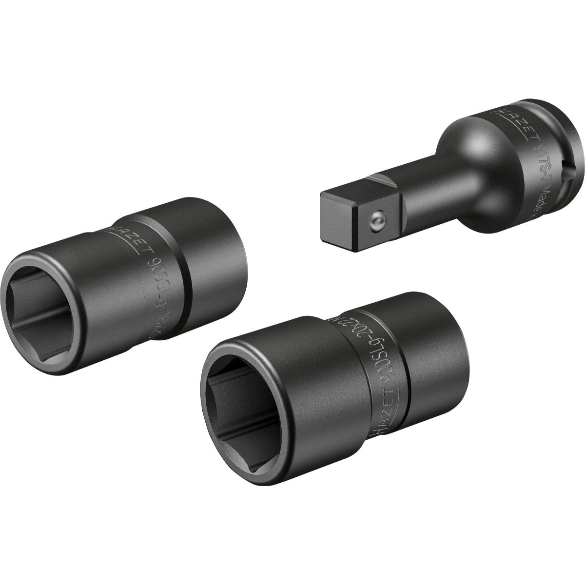 Douille à cliquet HAZET pour serrage des roues FORD, profil de traction carré 12,5 mm (1/2 pouce), en 3 pièces