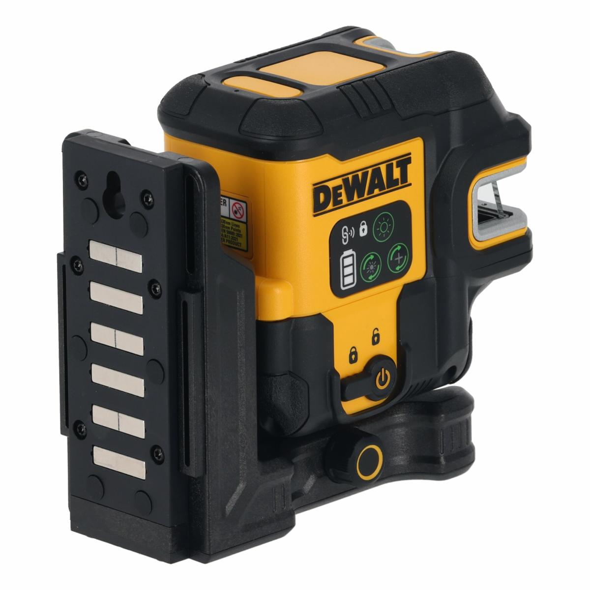 DEWALT DEWALT Kompakter Linien- und 5-Punkt Kombilaser mit integriertem Li-Ionen-Akku und USB-C Anschluss, grüne Laserlinie