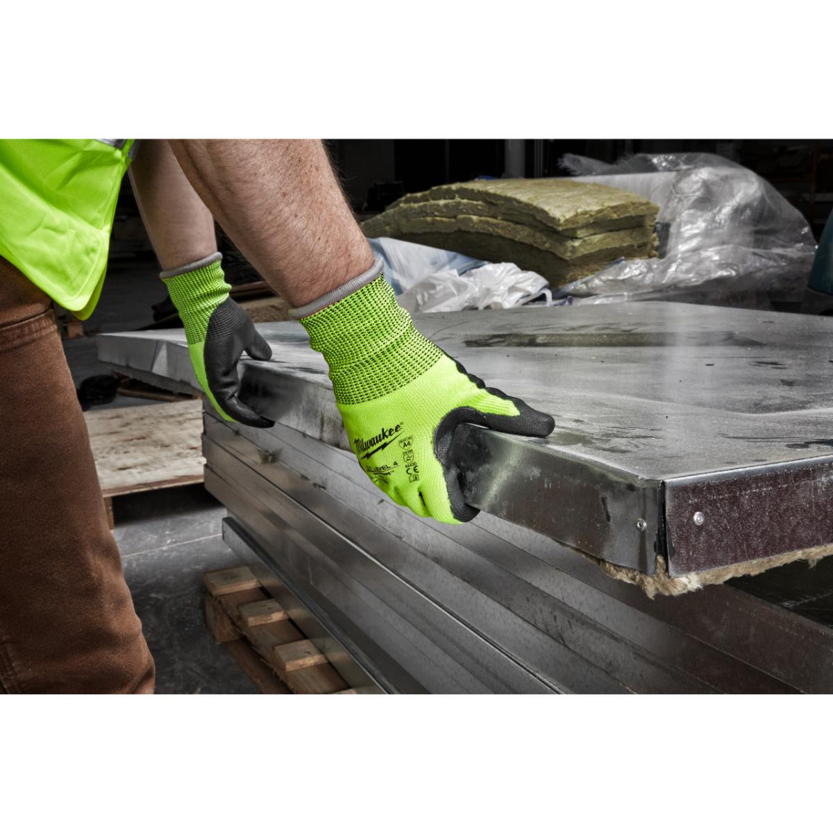 Milwaukee - SCHNITTSCHUTZHANDS. 4/D 7/S HI-VIS - 4932479926