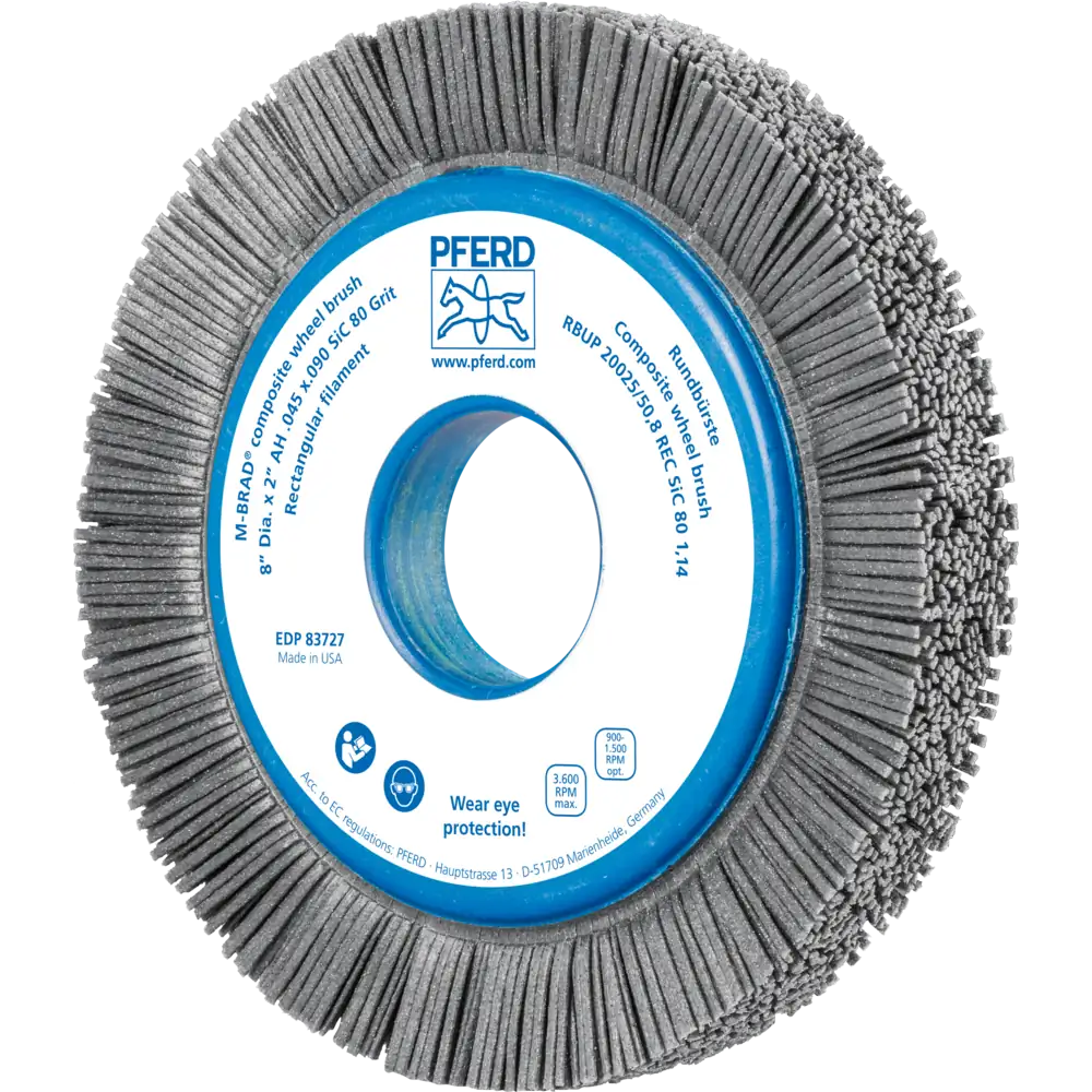 PFERD TOOLS COMPOSITE Rundbürste RBUP SIC-Filament rechteckiger Besatz