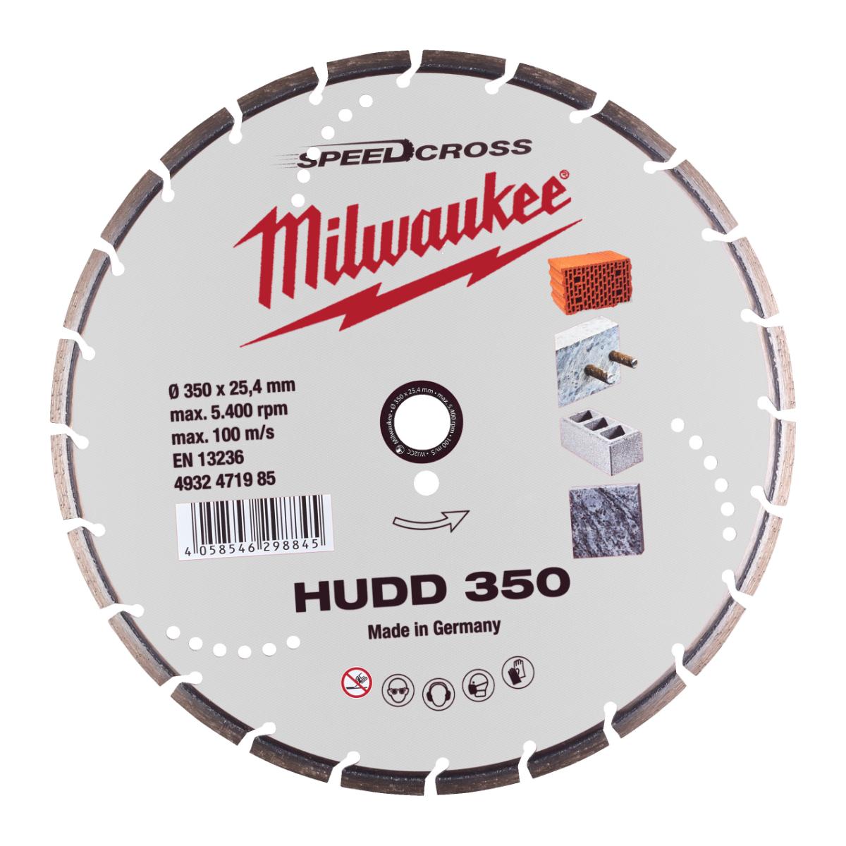 Milwaukee - Diamant-Trennscheibe SPEEDCROSS HUDD350 - 4932471985