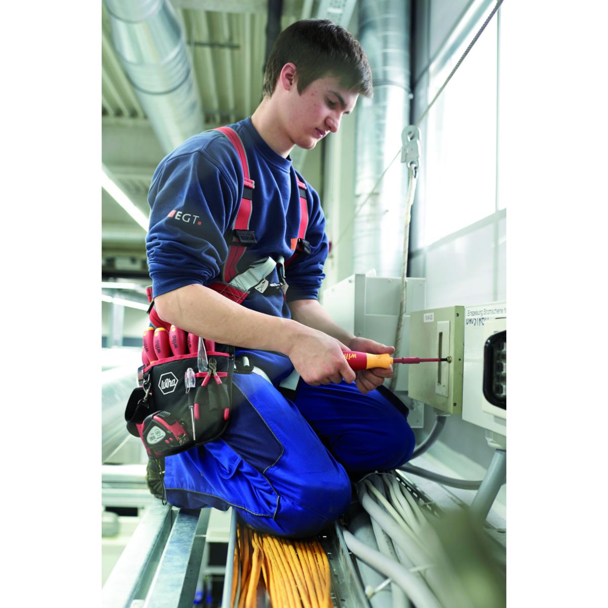 Wiha Schraubendreher mit Bit Magazin LiftUp electric Schlitz, Phillips mit 6 slimBits