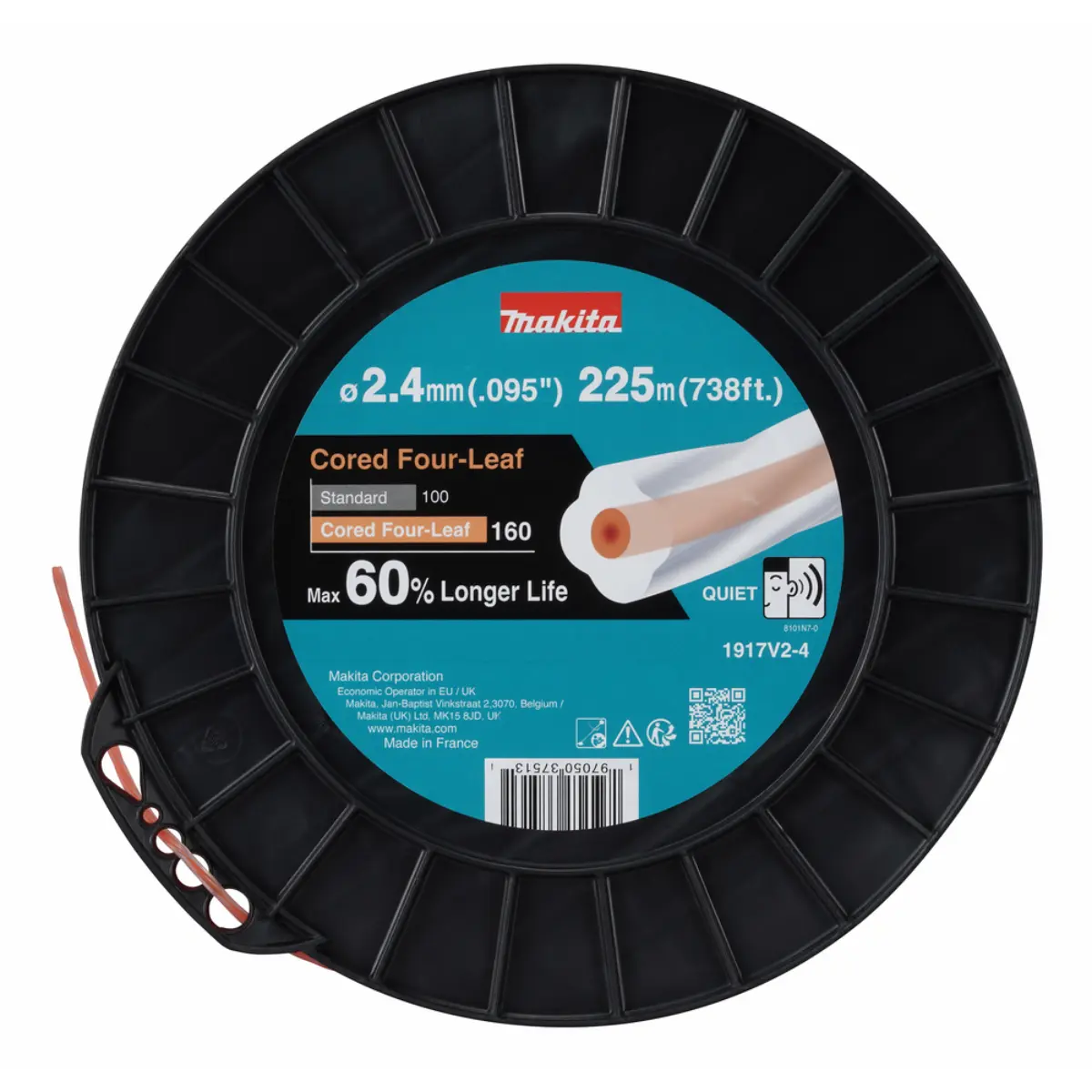Makita Mähfaden Cored Four-Leaf 2,4mm x 225m - 1917V2-4