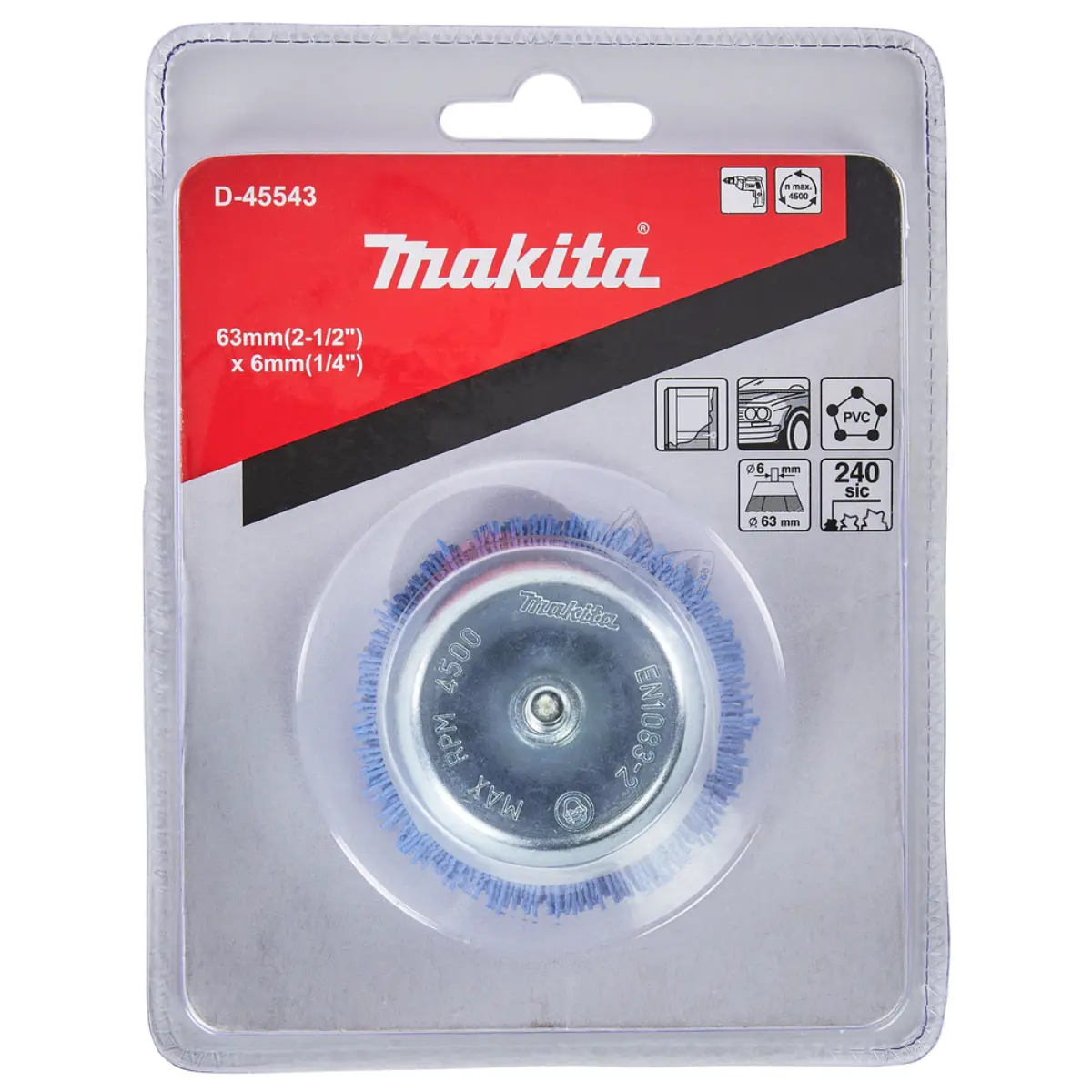 Makita Topfbürste 63mm Nylon fein - D-45543