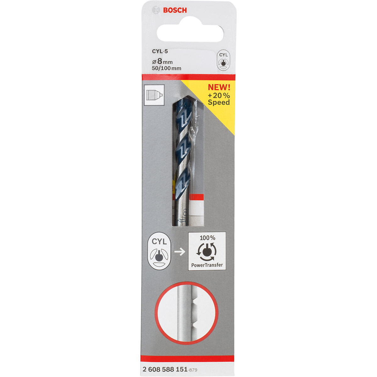 Bosch Betonbohrer CYL-5, Blue Granite