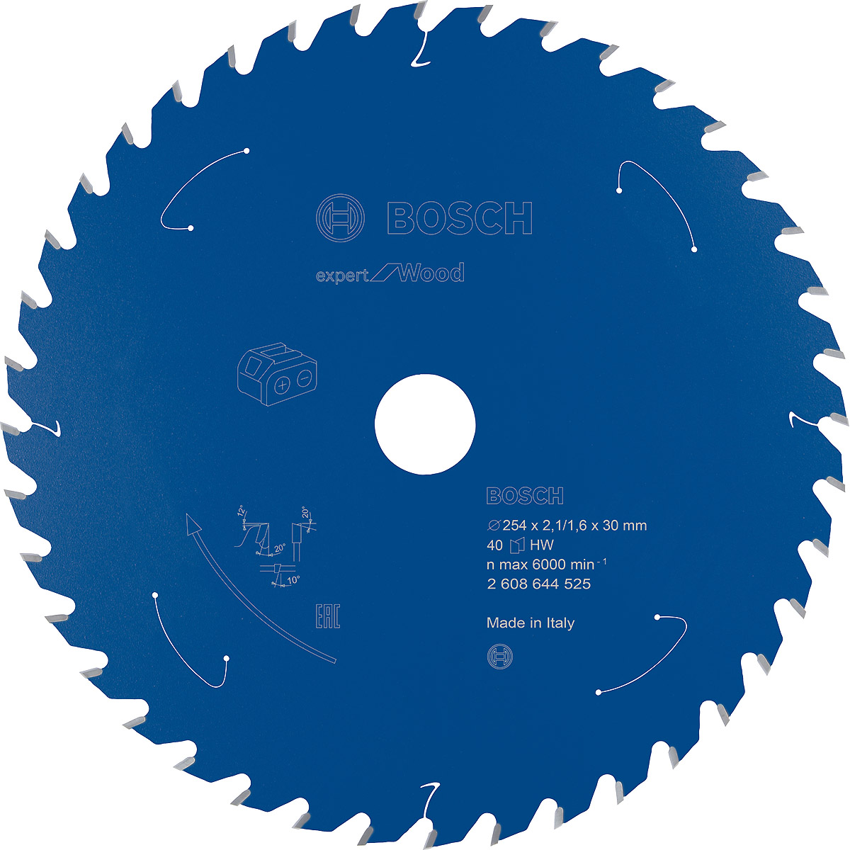 Bosch Akku-Kreissägeblatt Expert for Wood ø 254 mm
