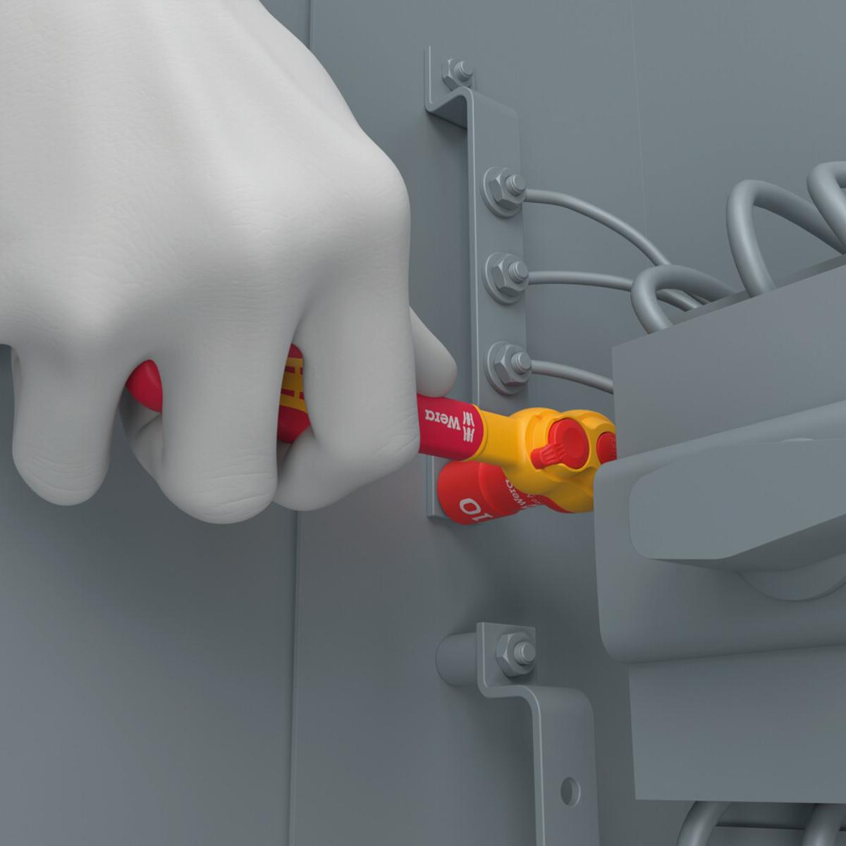 Wera 9727 Schaumstoffeinlage 8007 A VDE Zyklop VDE Knarre Set 1, 1/4"