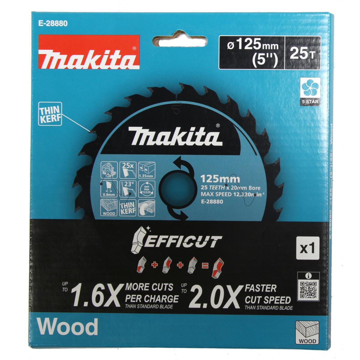Makita Kreissägeblatt 125x20x25Z EFFICUT