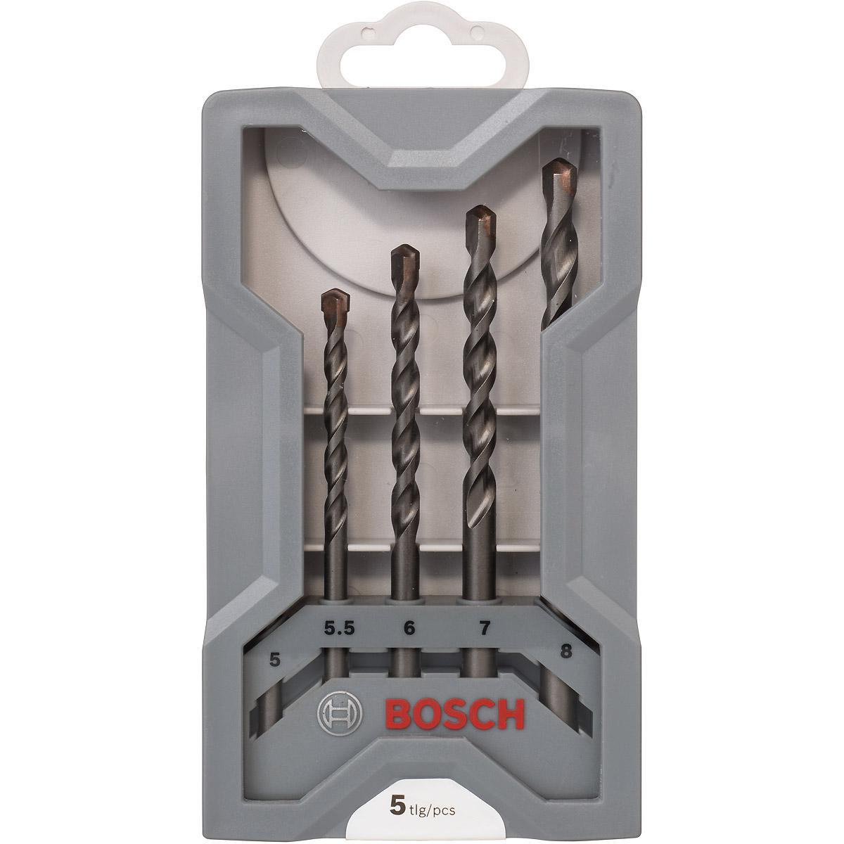 Bosch Betonbohrer CYL-3 Set, Silver Percussion, 5-teilig, 5 - 8 mm