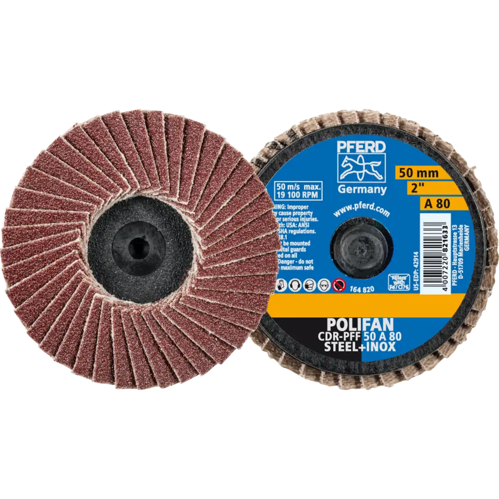 PFERD TOOLS COMBIDISC Korund Mini-POLIFAN CDR für universelle Anwendungen