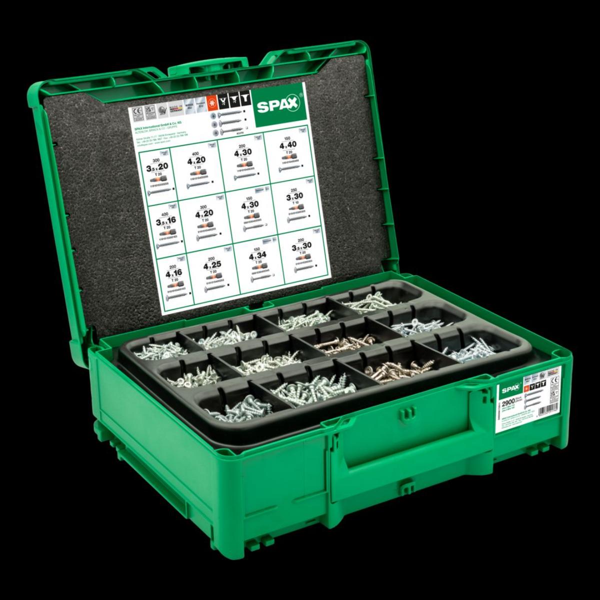 SPAX Box Systainer Möbelbau T-Loc T-STAR PLUS 2900 Stück/5Bit