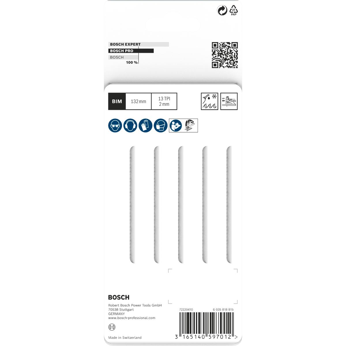 Bosch PRO Stichsägeblatt T 321 BF Speed for Metal
