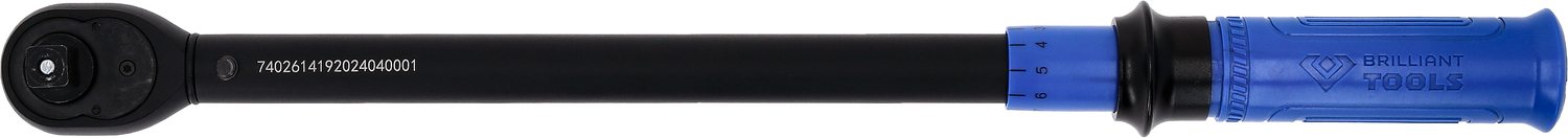 Brilliant Tools 1/2" Ratschen-Drehmomentschlüssel umschaltbar, 20-200 Nm