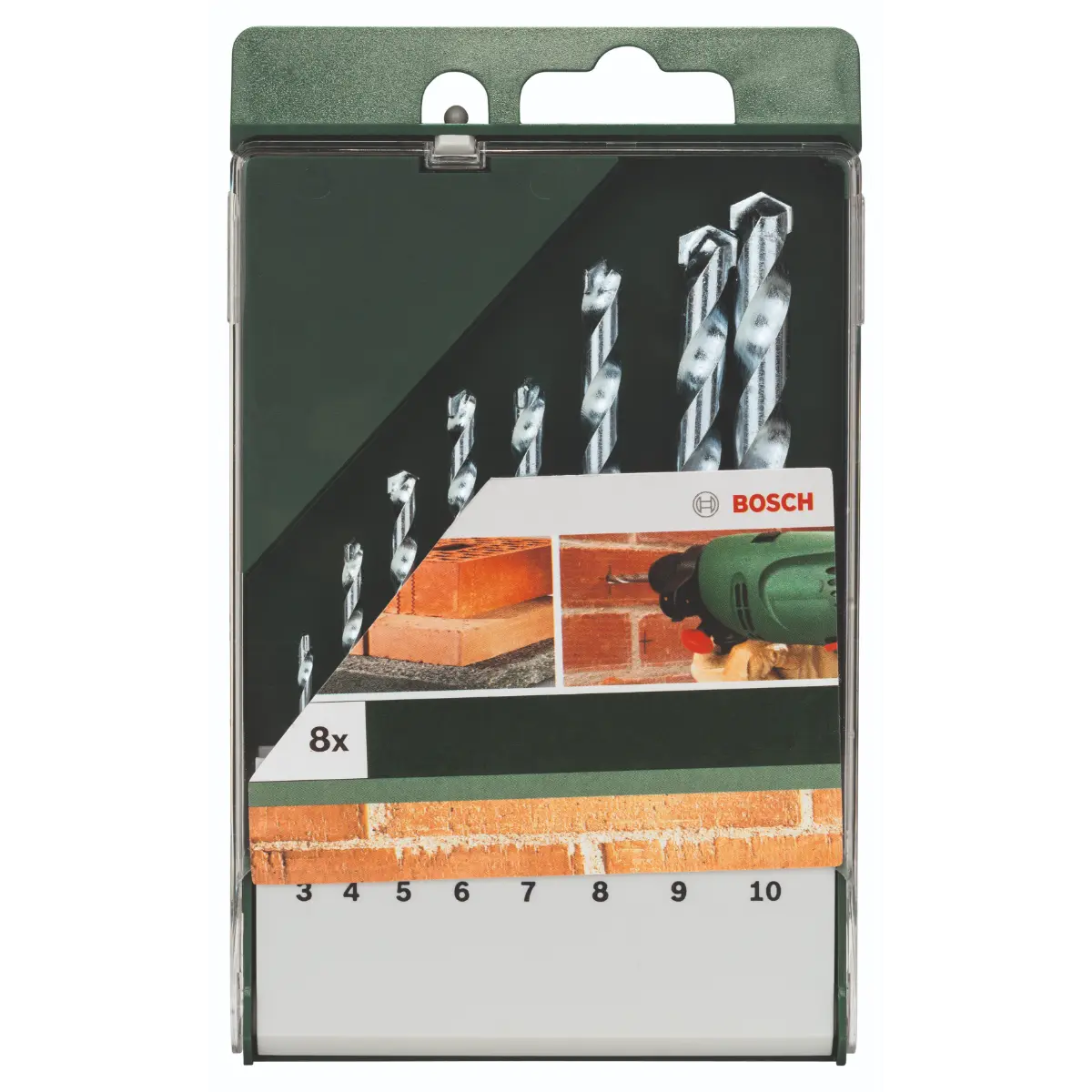 Bosch Steinbohrer-Set: 3x60, 4x75, 5x85, 6x100, 7x100, 8x120, 9x120, 10x120, 8-tlg.