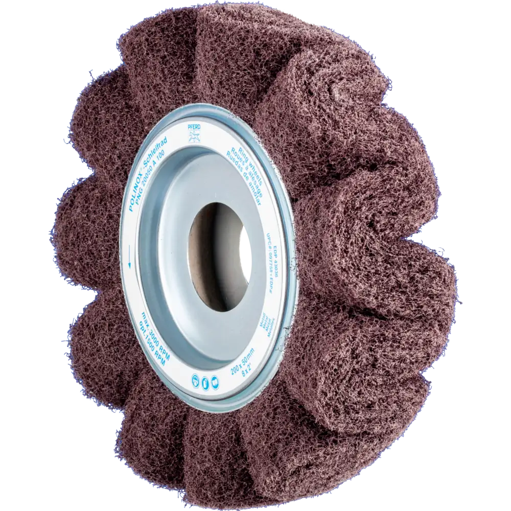 PFERD TOOLS POLINOX Vlies-Schleifrad PNG