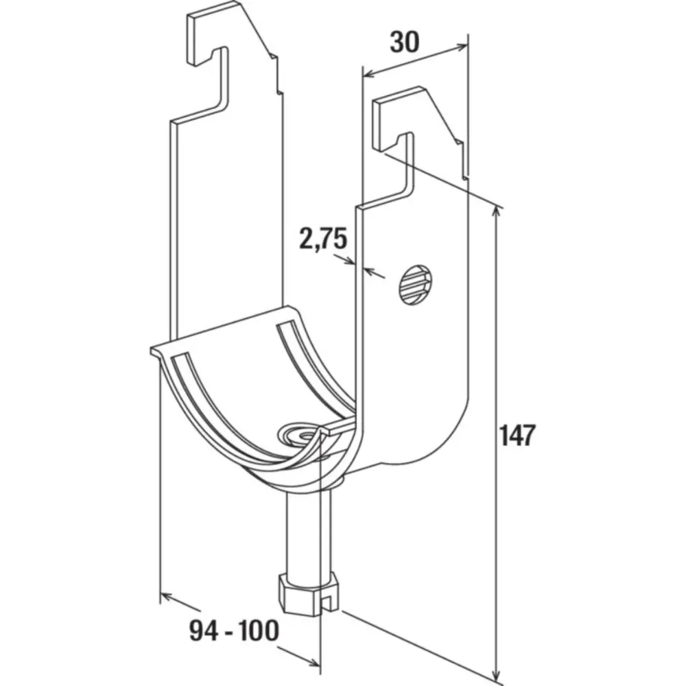 Fischer Bügelschelle FUBD 100