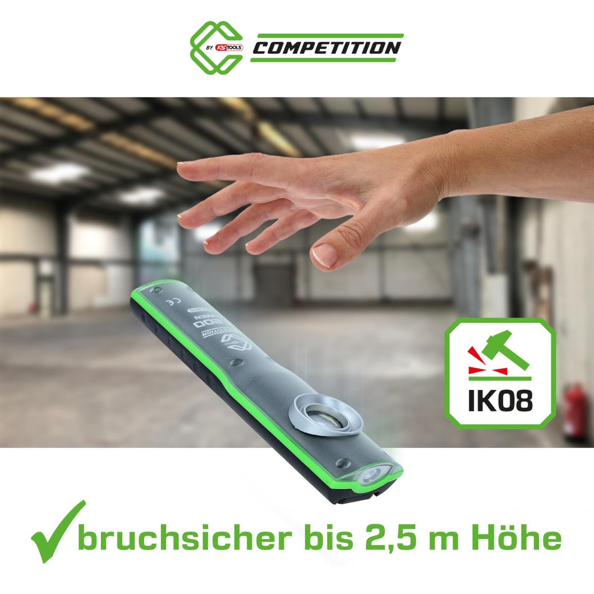COMPETITION LED-Arbeitsleuchte, dimmbar, 1200 Lumen, mit Ladestation