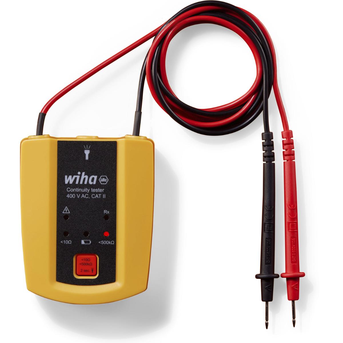 Wiha Durchgangsprüfer bis 400 V AC, CAT II mit 2x AAA-Batterien