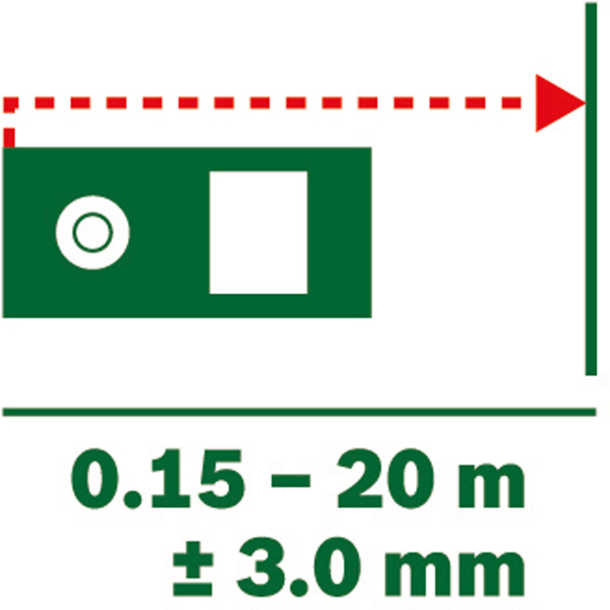 Bosch Digitaler Laser-Entfernungsmesser Zamo