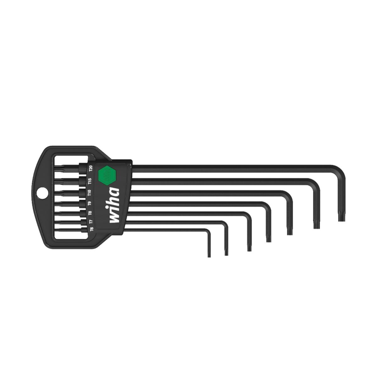 Wiha Stiftschlüssel Set im Classic Halter TORX MagicSpring 7-teilges Set schwarzoxidiert