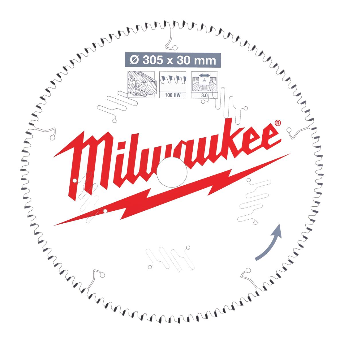 Milwaukee - KREISSÄGEBLATT 305/30MM 100Z HOLZ - 4932471322