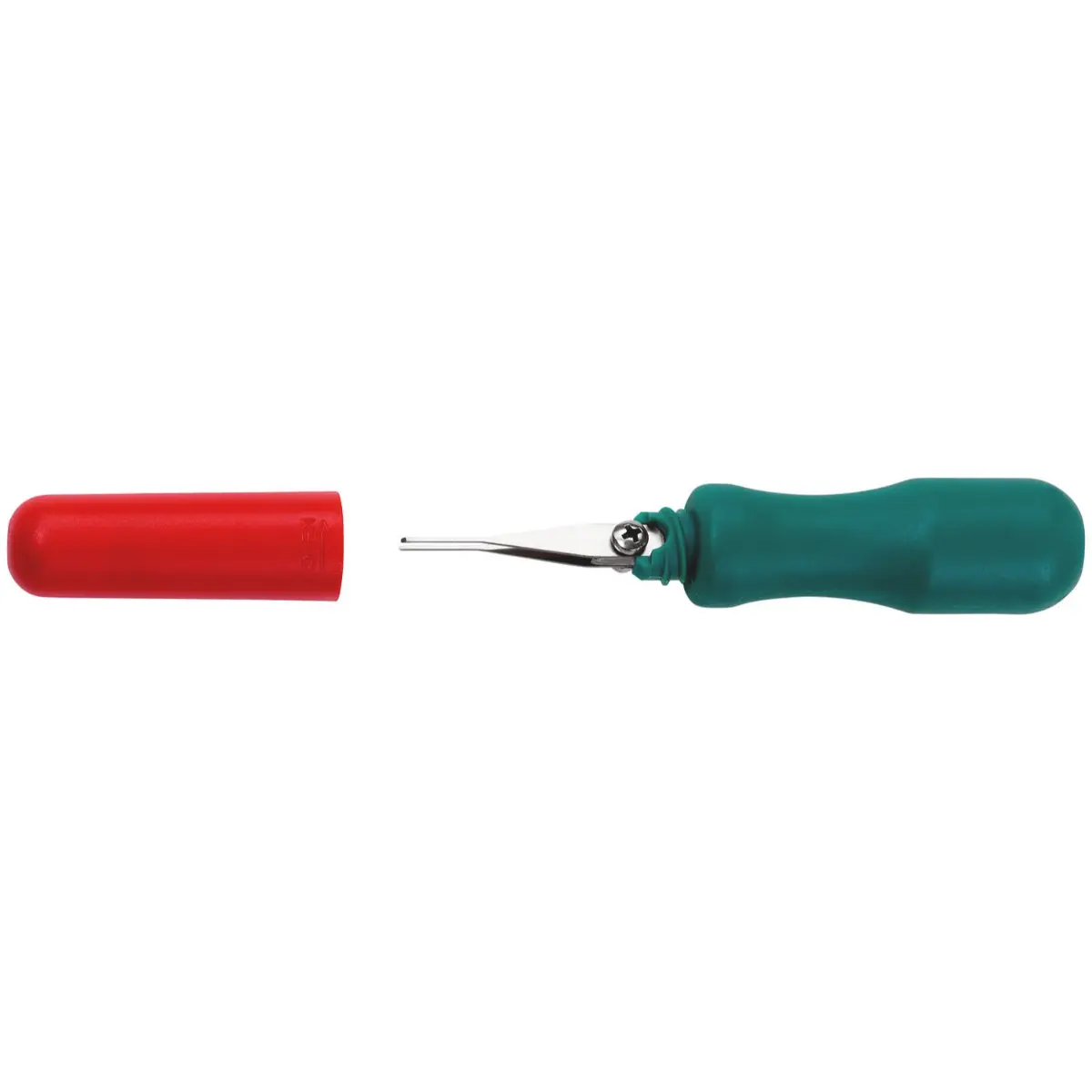 Rennsteig Entriegelungswerkzeug für Flachstecker 19719-0619 P mit Doppelklinge 0,6 x 0,8 mm, Einstellmaß 1,9 mm