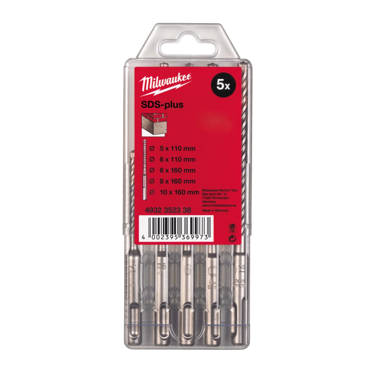 Milwaukee - HAMMERBOHRERKASSETTE SDS+ (5TLG.) MS2 - 4932352338