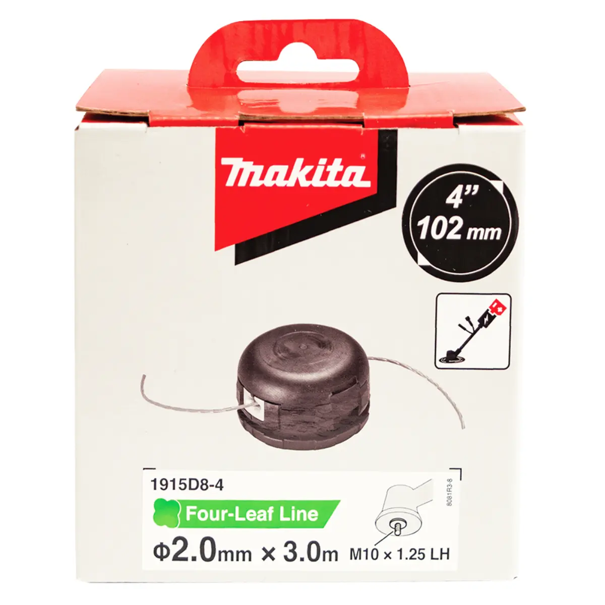 Makita 2-Fadenkopf flach Tap&Go 102mm M10x1,25LH - 1915D8-4