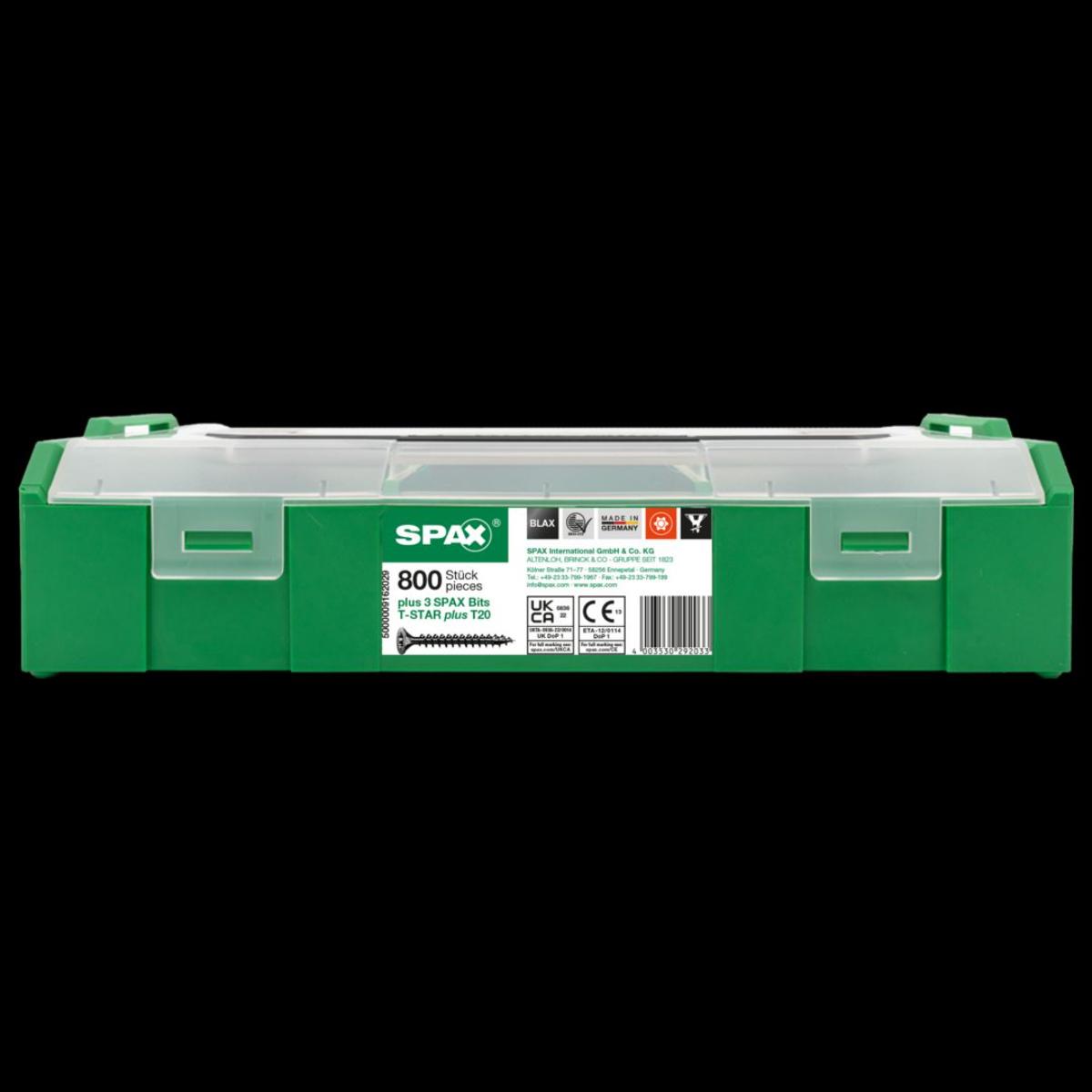 SPAX MONTAGEKASTEN L-BOXX MINI KUNSTSTOFF T-STAR PLUS BLAX