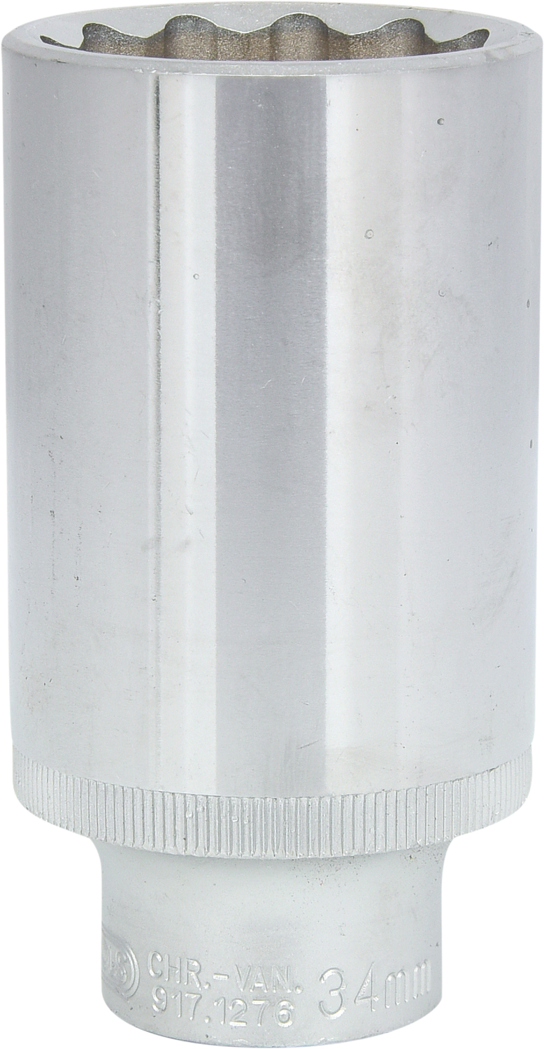 KS TOOLS 1/2" 12-kant-Stecknuss, lang
