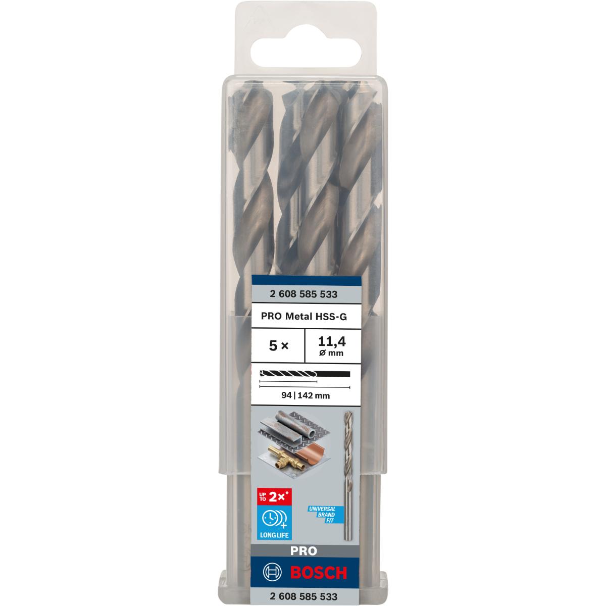 Bosch PRO Metallbohrer HSS-G, DIN 338