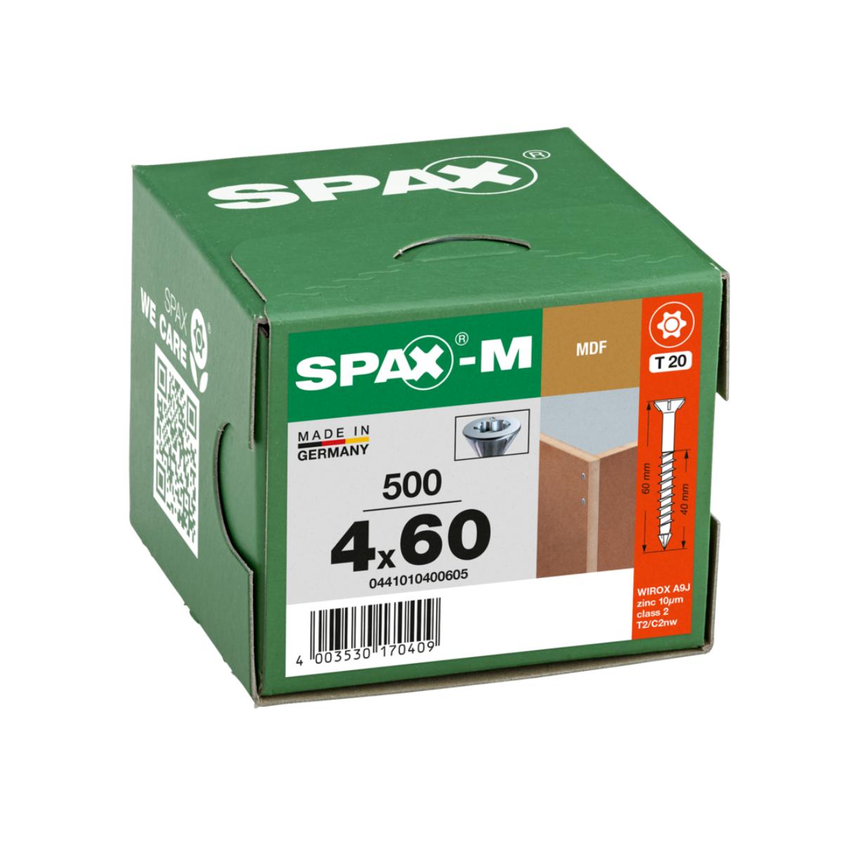SPAX-M SENKKOPF T-STAR PLUS T20 TEILGEWINDE CUT WIROX 500 Stück
