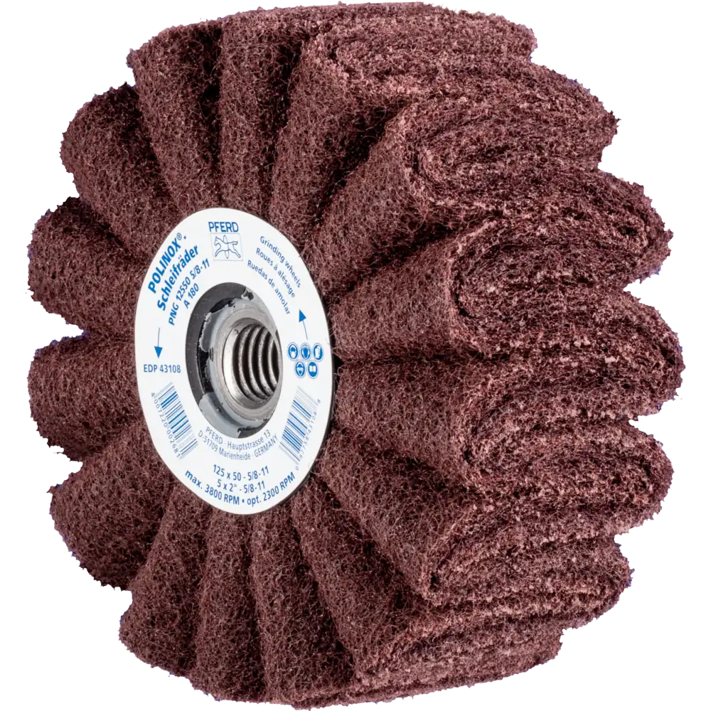 PFERD TOOLS POLINOX Vlies-Schleifrad PNG für Winkel- und Kehlnahtschleifer