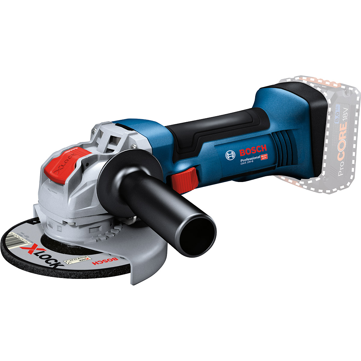 Bosch Akku-Winkelschleifer GWX 18V-8, Solo Version, ohne Akku und Ladegerät, m.L-BOXX