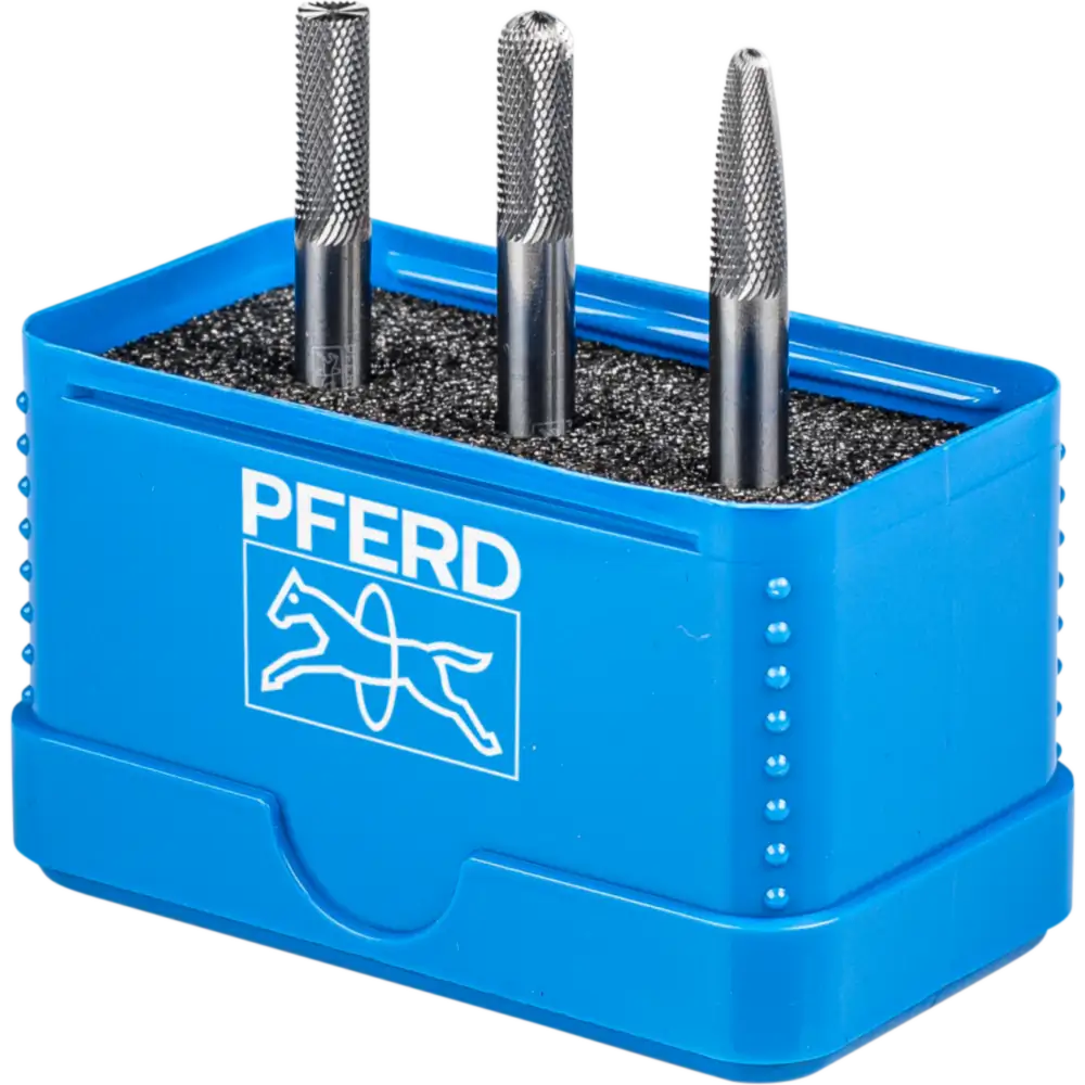 PFERD TOOLS Hartmetall Hochleistungskleinfrässtift Set 1306 MICRO 3-tlg. 6mm Schaft 6mm Feinbearbeitung