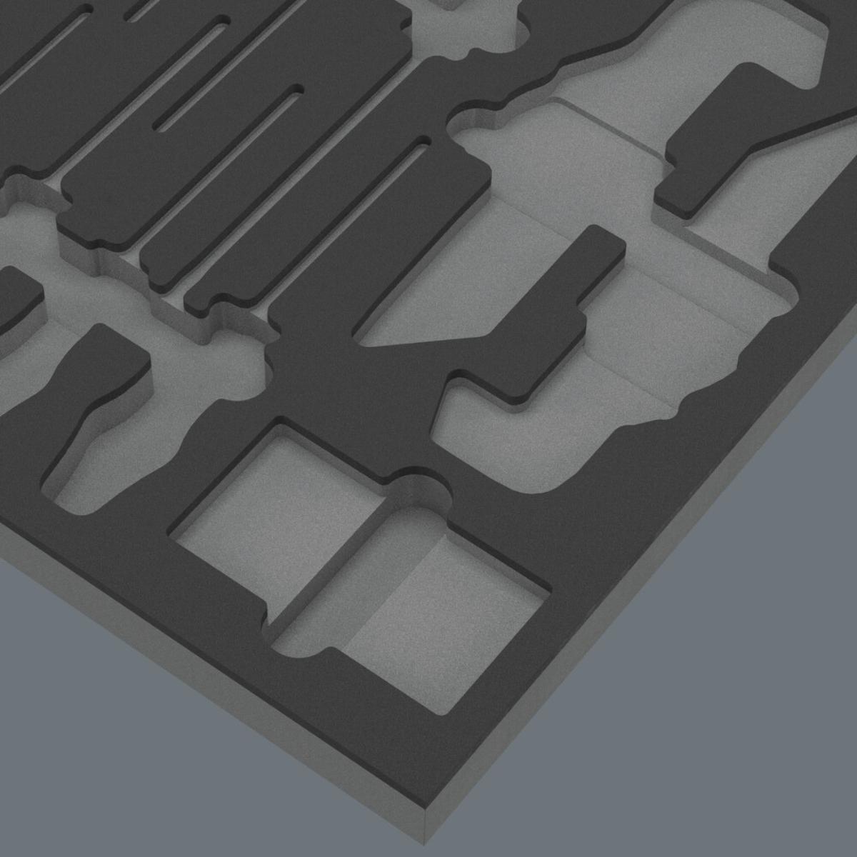 Wera 9860 Schaumstoffeinlage Stainless Set 1, ohne Werkzeug