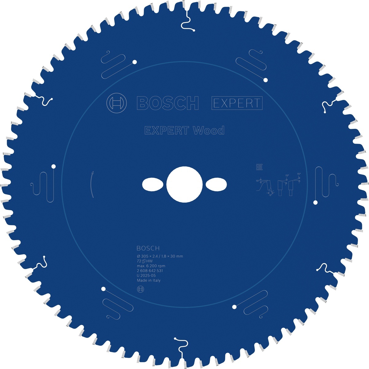 Bosch Kreissägeblatt Expert for Wood ø 305 mm