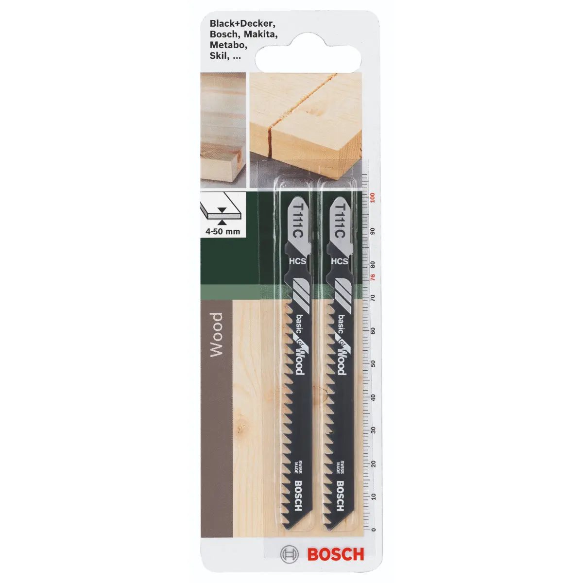 Bosch Stichsägeblatt HCS, T 111 C Basic for Wood