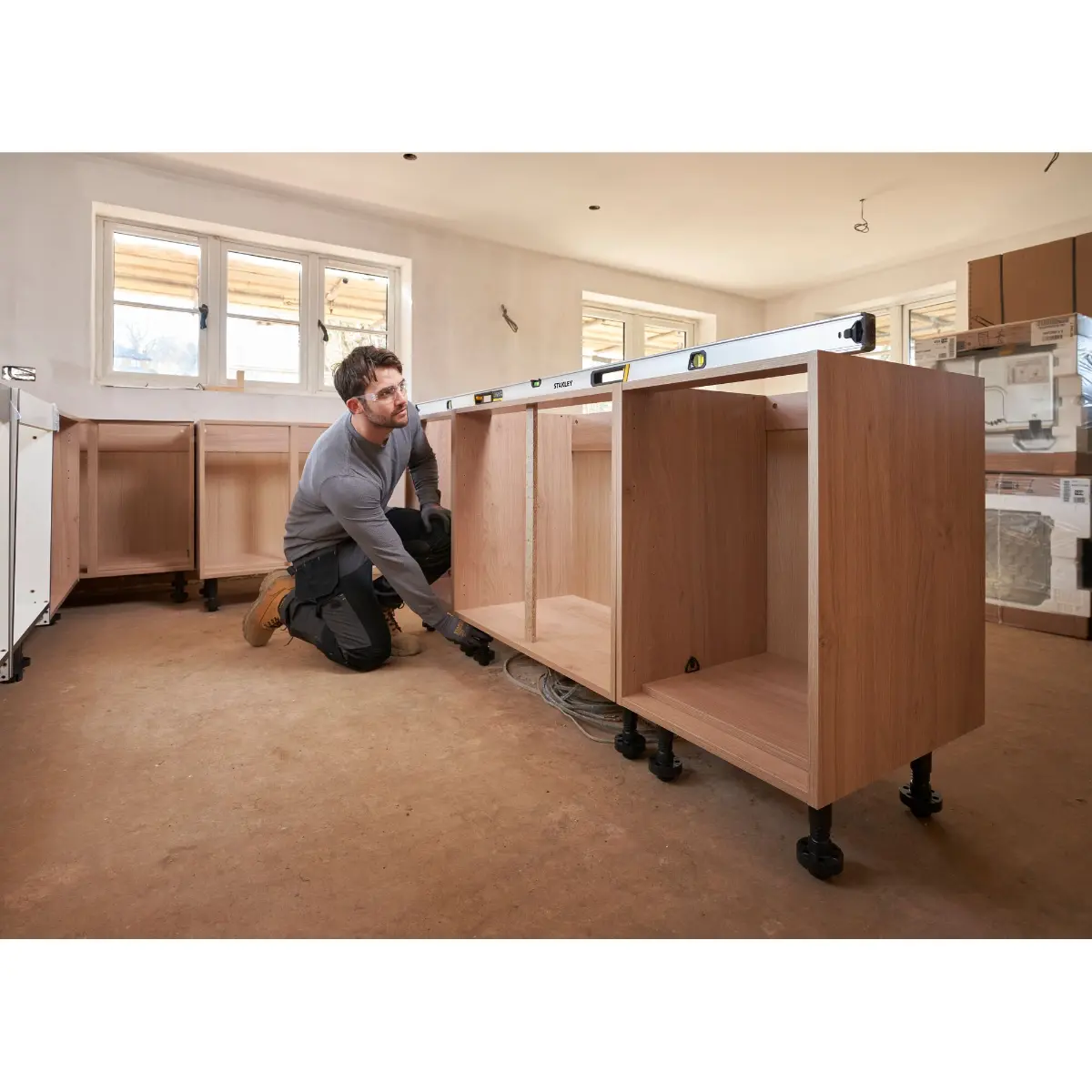 STANLEY FATMAX Hohlprofil-Wasserwaage 200cm (magnetisch)