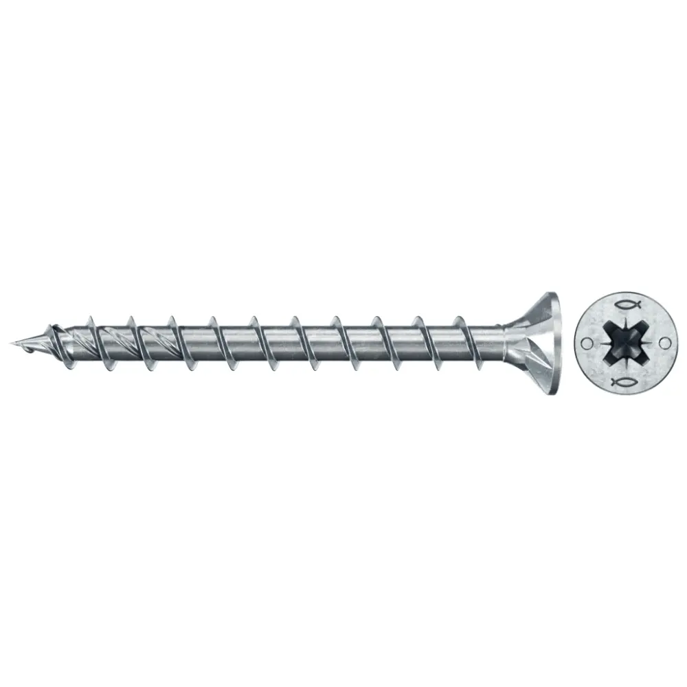 Fischer Spanplattenschraube 6,0x40 PowerFast FPF II CZF BC, Senkkopf, Kreuzschlitz PZ, Vollgewinde