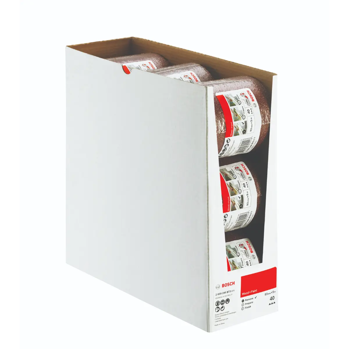 Bosch Schleifrolle Holz und Farbe, 93 mm x 5 m, P40