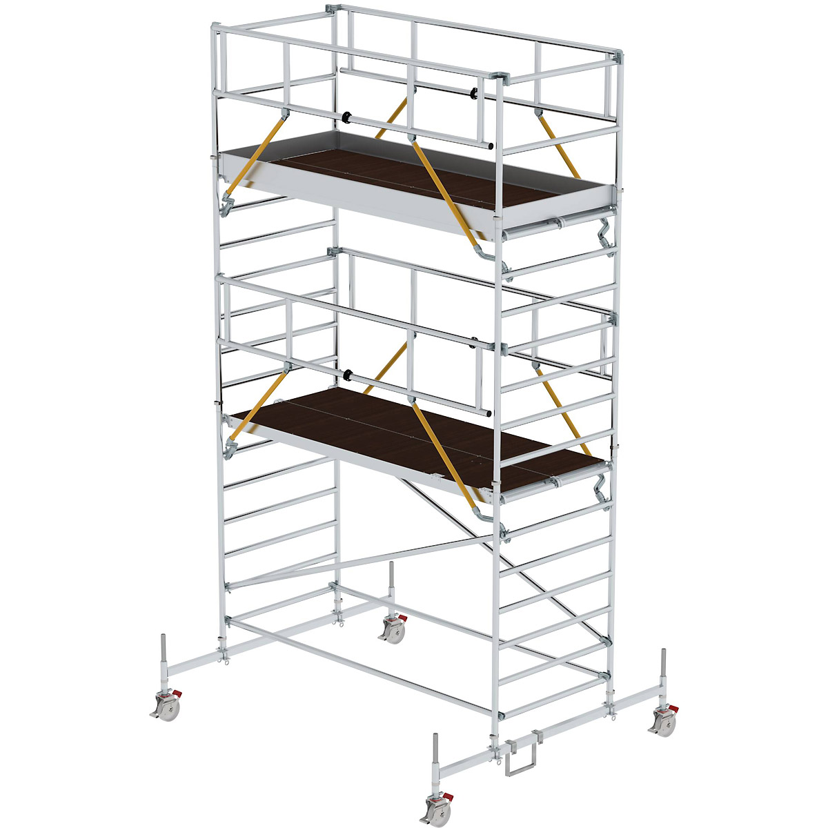 Munk Rollgerüst SG 1,35 x 3,0 m mit Fahrbalken und Doppel-Plattform
